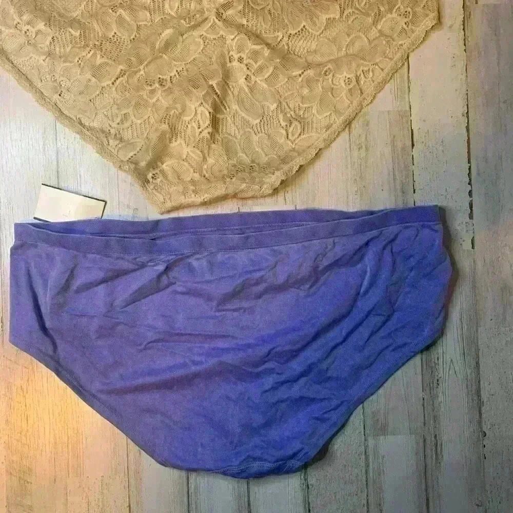 No Boundaries 1 Beige Nylon Lace & Purple Hipsters Size XXXL(21) . (Lot Of 2) - Picture 6 of 14
